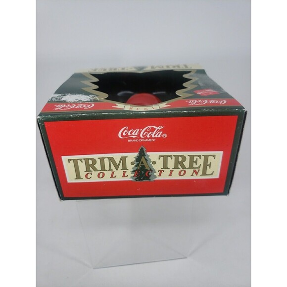 Coca-Cola Trim A Tree Collection 1938 Santa with Girl Christmas Ornament 1990 - Picture 7 of 16